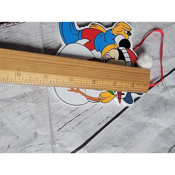 Disney Kurt S. Adler Mickey Mouse and Snowman Wooden Christmas Ornament - Picture 4 of 5